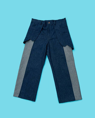 The Two-Paneled Denim Jeans